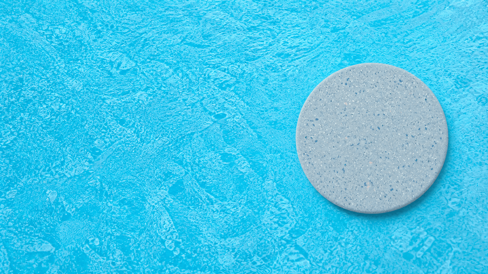 Hamptons Blue colour fibreglass pool gelcoat sample