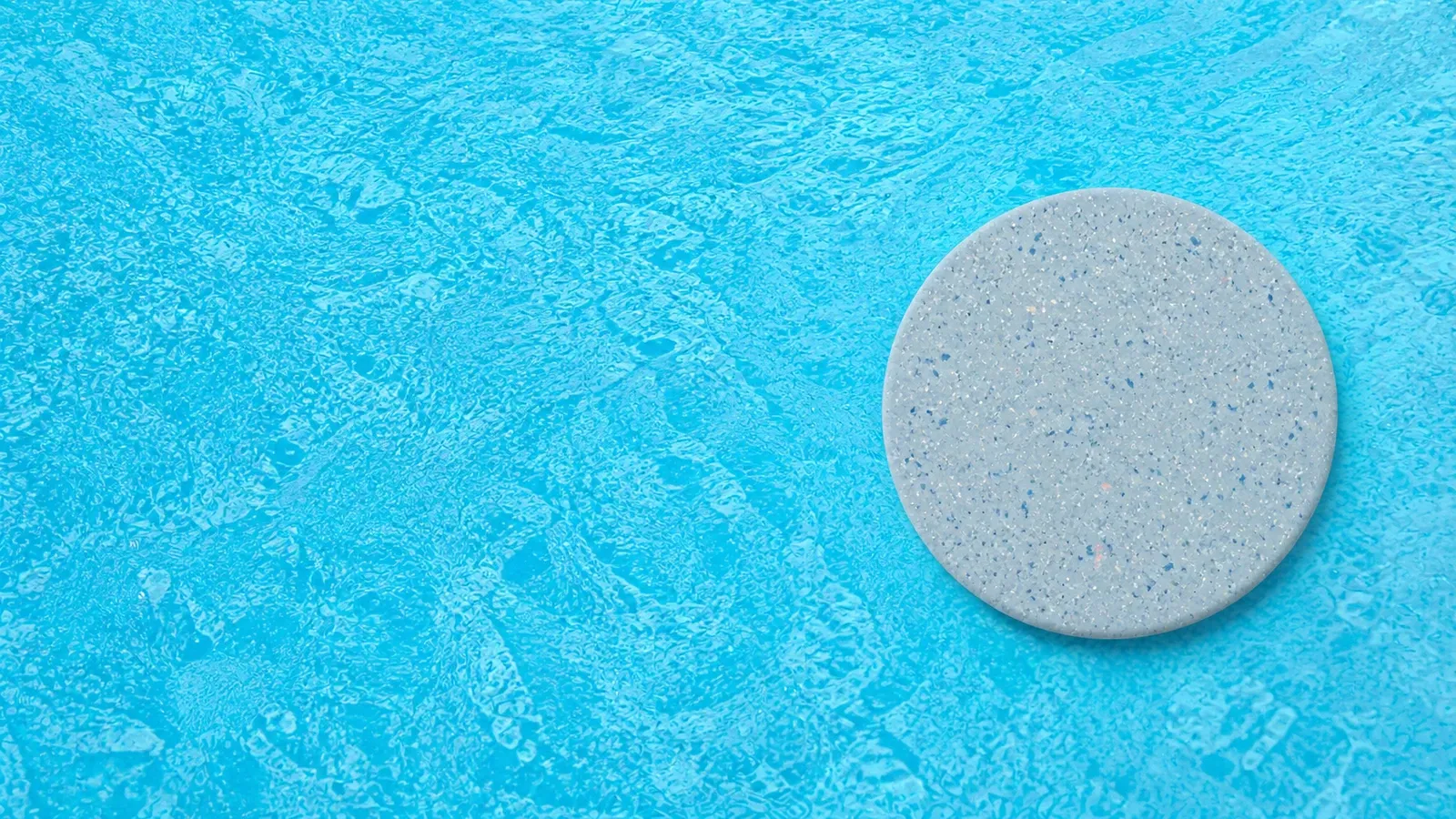 Hamptons Blue colour fibreglass pool gelcoat sample