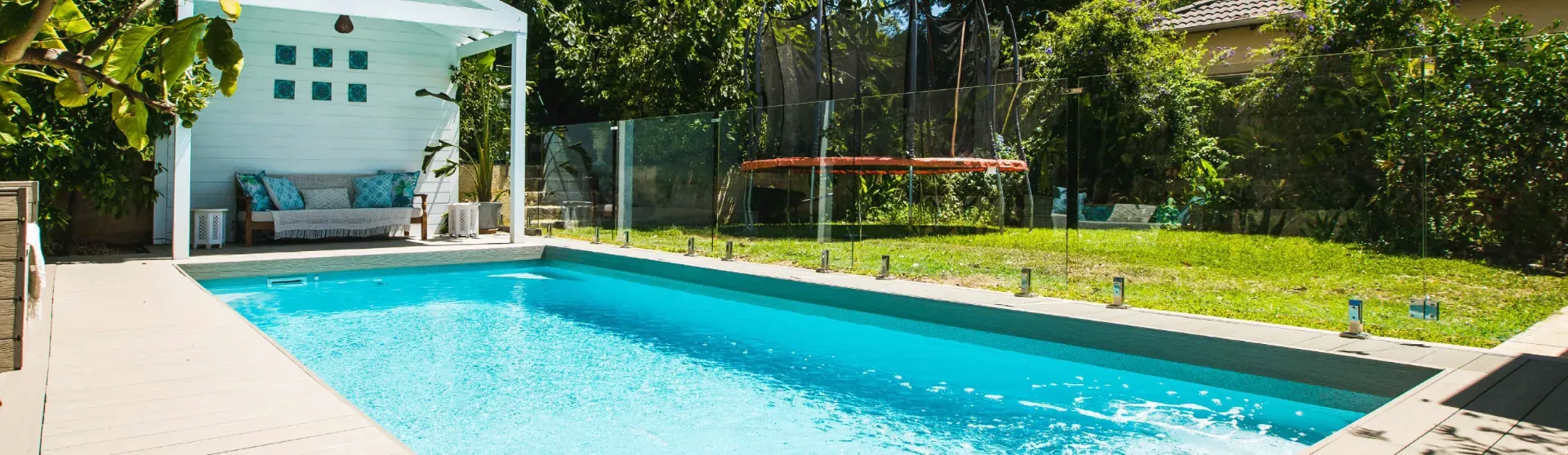 Luxury fibreglass pool installation