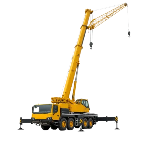 120 tonne mobile crane with lattice fly jib extension