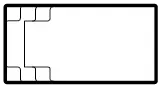 Allure fibreglass pool dimensions layout, 5.0m x 2.5m plan view