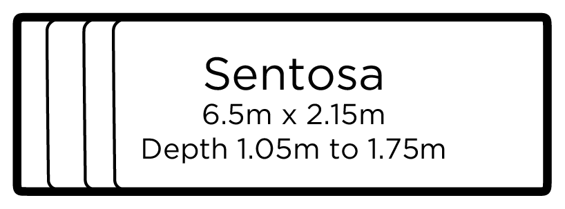 Sentosa pool shell outline