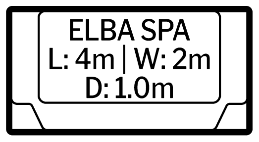 Elba pool shell outline