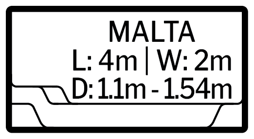 Malta pool shell outline