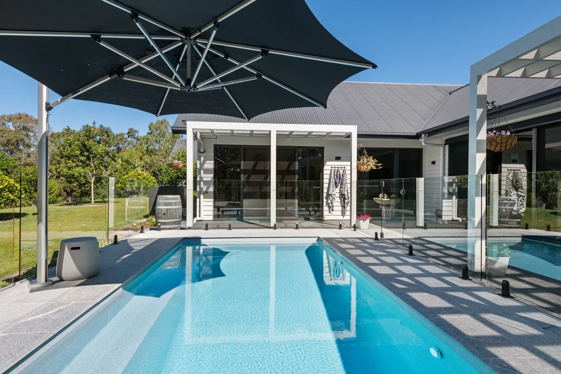 Empire fibreglass pool in Silver Mist, Highvale — MFP Easy installation