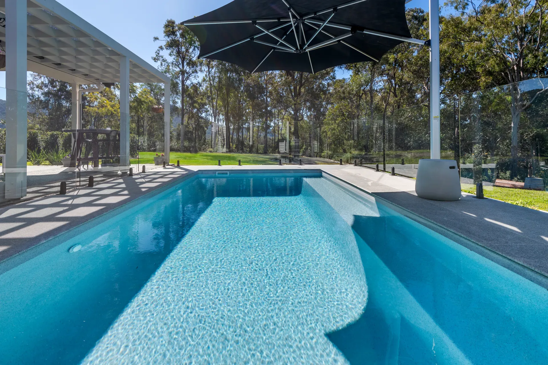 Empire fibreglass pool in Silver Mist, Highvale — MFP Easy installation