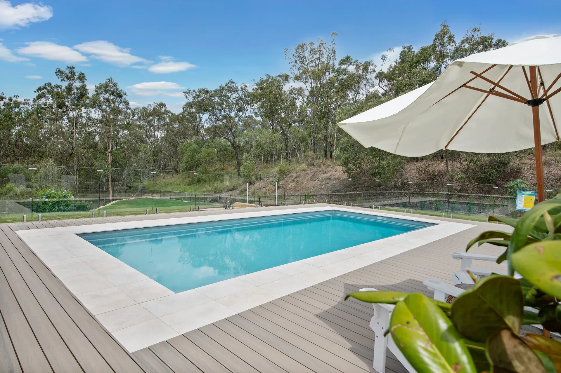 Westminster fibreglass pool in Silver Mist, Brisbane — MFP Easy installation