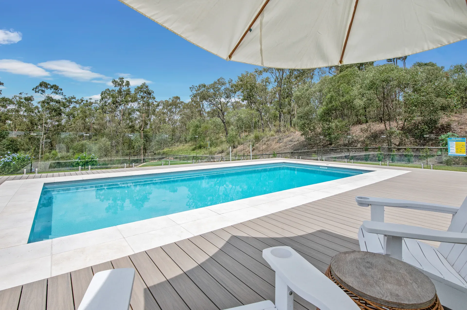 Westminster fibreglass pool in Silver Mist, Brisbane — MFP Easy installation